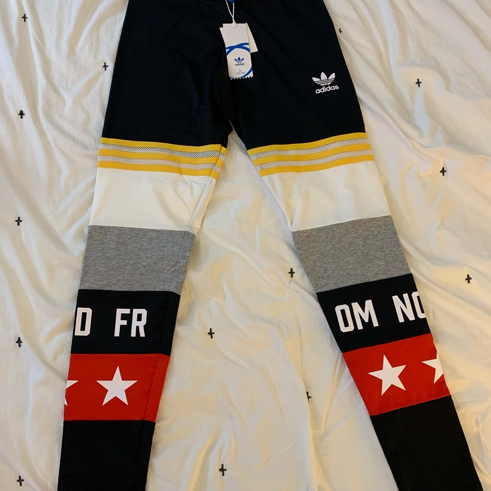 BNWT. Adidas by Rita Ora, Banned from Normal collab leggings.
